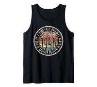 79th Birthday Vintage September 1946 Retro Limited Edition Tank Top