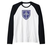 79th Infantry Division Army Cross of Lorraine Raglan Baseball Tee