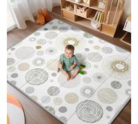 79x71 Baby Play Mat,Extra Large Baby Mat for Floor, Foldable Play XPE Foam Mat, Reversible Crawling Mat for Baby, Safe,Waterproof,Thick Playmats for Babies and Toddlers,Indoor Outdoor Use