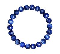 7A Grade Blue Kyanite Bracelet for Women - Natural Crystal Beaded Jewelry for Stress Relief & Chakra Alignment(10~10.8mm)