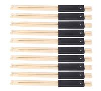 7a Wooden Drumsticks, 10 Pairs Drum Mallet Instrument Accessory for Rock Bands, Jazz Enthusiasts, Kids & Adult Drummers