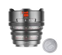 7artisans 10mm/16mm/25mm/35mm/50mm/85mm T2.1 Cine Lens Super 35 Large Aperture 260° Focusing Stroke Camera Lens for Canon RF Mount TITANIUM (16mm T2.1)