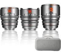 7artisans 10mm/16mm/25mm T2.1 Professional Cine Lens S35 Frame Compatible for Canon RF-S Mount for RED KOMODO/KOMODO X/CANON C70/ R7/R50/R10(Titanium Gray)