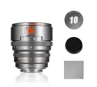 7artisans 10mm T2.1 Professional Cine Lens S35 Frame Compatible for Macro 4/3 Mount,for LUMIX GH5LL/GH5S/Z CAM/GH6/BMPCC4K/DC-BGH1(Titanium Gray)