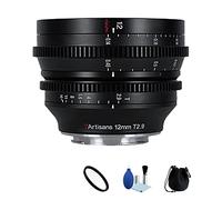 7artisans 12mm T2.9 APS-C Frame Large Aperture 100° Wide Angle Cine Lens Film Lens Manual Lens for Sony E-Mount Mirrorless Cameras A6300 A6400 A6500 A6600 ZVE10 A7SII A7RIII A7RIV A7SIII FX3
