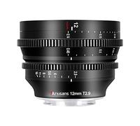 7artisans 12mm T2.9 Large Aperture APS-C Ultra Wide Angle Cine Lens Compatible for Sony E-Mount Camera, Manual Fixed Focus Low Distortion Cinema for A7 Series FX3 A7S3 A7M3 A7R3 A7M4, Black