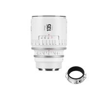 7artisans 135mm T2.4 Infinte Series Professional Full Frame Manual Cine Lens Compatible for EF Mount for Photography Filmmaking,White