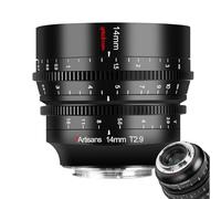 7artisans 14mm T2.9 full frame 114°Ultra Wide Angle Large Aperture Cine Lens Fixed Focus Cinema Lens Compatible for Canon RF Mount