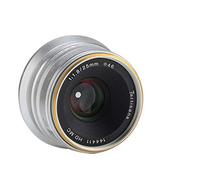 7artisans 25 mm F1.8 Manual Focus Prime Lens for Sony A7/A7II/A7R/A7RII/A7S/A7SII/A6500/A6300 E-Mount Mirrorless Cameras (E Mount, Silver)