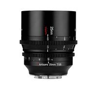 7artisans 25mm T1.05 Large Aperture Cine Lens Manual Focus Low Distortion Mini Cinema Lens R Mount for Canon