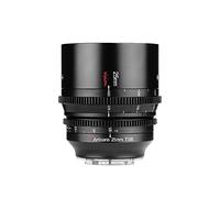 7artisans 25mm T1.05 Wide-Angle Large Aperture Cine Lens Compatible for Fuji X -Mount Mirrorless Camera, Manual Focus Low Distortion Mini Cinema Lens Black.