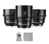 7artisans 35mm/50mm/85mm T2.0 Large Aperture Cine Lens Compatible for Sony E Mount