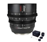 7artisans 35mm T1.05 Manual Focus Large Aperture Cine Lens Compatible with M4/3 Mount for Panasonic/BMPCC 4K/6K ZCAM E2G/E2-M4/E2/E2C