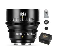 7artisans 35mm T1.5 Dream Series Manual Focus Full-Frame Large Aperture Prime Cine Lens Compatible for Sony A7 Series FX3 A7S3 A7M3 A7M4, Black