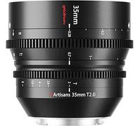 7artisans 35mm T2.0 Large Aperture Cine Lens Compatible for Nikon Z-Mount Camera, Full Frame Manual Focus Low Distortion Cine Lens for Z5 Z6 Z7 Z9 Z50 Z6II Z7II ZFC, Black