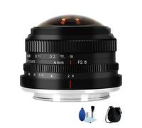 7artisans 4mm F2.8 APS-C Frame Manual Focus 225°Ultra Wide Angle Fisheye Lens for Canon EOS-M Mirorrless Cameras M100 M10 M6 M5 M3 M2 M50 M6II M200