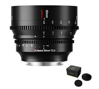 7artisans 50mm T2.0 Cine Lens Full Frame Large Aperture Manual Focusing, Compatible for Mirrorless Camera Canon EOS R, RED, R3, R5, R6, R7, R10, RP (R-Mount)