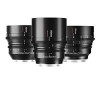 7artisans 85mm 50mm 35mm T2.0 Cine Lens Kit for L Mount,Full Frame Large Aperture Camera Lens,Compatible for Sigma FP, Panasonic S1 S1H S5, Leica SL SL2