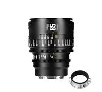 7artisans 85mm T2.1 Infinte Series Professional Full Frame Manual Cine Lens Compatible for EF Mount for Photography Filmmaking,Black
