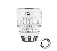 7artisans 85mm T2.1 Infinte Series Professional Full Frame Manual Cine Lens Compatible for PL Mount for Photography Filmmaking,White
