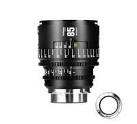 7artisans 85mm T2.1 Infinte Series Professional Full Frame Manual Cine Lens Compatible for PL Mount for Photography Filmmaking,Black