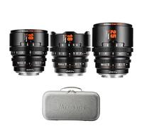 7atisans 10/16/25mm T2.1 Cine Lens Series 3 Lens Pack Super 35 Hope Prime for FX Mount Cameras (Black)