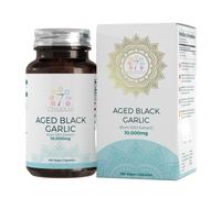 7C Aged Black Garlic Capsules | 180 Black Odourless Garlic Capsules High Strength - 10,000mg Garlic Extract per Capsule
