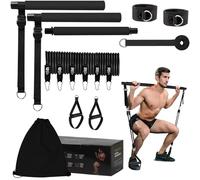 7CDXD Pilates Bar Kit with Resistance Bands, Multifunctional Pilates Bar, 16 in 1 Adjustable Exercise Resistance Bands Set for Full Body Workouts