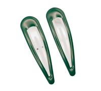 7cm Large Green Bendies Sleepies Snap Clips Hair Clips Slides School Colour for Women Girls by Glitz4Girlz
