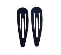 7cm Large Navy Bendies Sleepies Snap Clips Hair Clips Slides School Colour for Women Girls by Glitz4Girlz