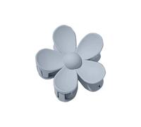7CM Sweet Flower Hair Claw Clips Frosted Solid Color Women Girls Hair Clip Hairpin Shark Clip Ponytail Clips Hair Accessories(Light grey)