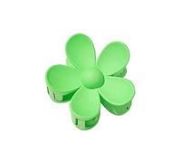 7CM Sweet Flower Hair Claw Clips Frosted Solid Color Women Girls Hair Clip Hairpin Shark Clip Ponytail Clips Hair Accessories(Grass green)