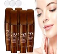 7d Colossal Mascara, 7d Mascara Fiber Lashes Waterproof, Smudge-Proof 7d Waterproof Volume Curling & Lengthening Mascara, Clump-Free False Lash Effect, Thickening Eye Makeup for Daily Makeup (5)
