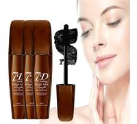 7d Colossal Mascara, 7d Mascara Fiber Lashes Waterproof, Smudge-Proof 7d Waterproof Volume Curling & Lengthening Mascara, Clump-Free False Lash Effect, Thickening Eye Makeup for Daily Makeup (3)