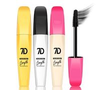 7D Mascaras, 7D Mascara Black, 7D Waterproof Volume Mascara, Waterproof Mascara Black Voluminous Lengthening for Natural and Thickening False Lash Effect, Long Lasting Curling Lashes (3PC)