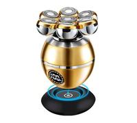 7D Trimpod 3.0 The Ultimate Shaver for Men & Women, Trim Pod 3.0 Wireless Charging Independent Floating Powerful Magnetic Bald Head Shaver for Men, IPX7 with 7 Rotating ShaverHeads (Gold-no Part)