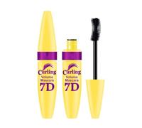 7D Waterproof Mascara, Mascara Lengthening Voluminous, 7D Mascara Black, Mascaras for Bold and Dramatic Lashes, No Clumping, All Day Full, for Defined Curl (2PC)