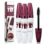 7D Waterproof Volume Mascara, 2026 New Long Lasting Natural Curling Lashes, Voluminous Lengthening Mascara, Waterproof Mascara False Lash Effect Smudge-Proof for Professional Eye Makeup (3PC)