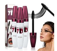 7D Waterproof Volume Mascara, 2026 New Silk Fiber Black Voluminous Lengthening Mascara for Natural & Thickening False Lash Effect,Long Lasting Natural Curling Lashes for Professional Eye Makeup (3Pcs)