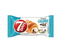 7Days Croissant Double Max Choco Cocunut 80G Fruit Choco Filled Sweet Bakery Healthy Quick Bites Snack Poland Pack of 1
