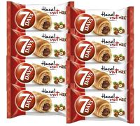 7Days Croissant Hazelnut 80g Soft Filled Croissant Snack for On the Go Energy Product of Poland Pack of 8