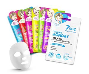 7DAYS Face Masks Skincare | Sheet mask | hydrating face mask set, 7 pack