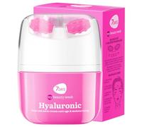 7Days Face Hydrating Cream with Hyaluronic Acid - Korean Skincare Face Moisturizer - Face and Neck Firming Cream for Women with Vitamin C - Anti Puffiness Skin Tightening Roller Massager, 40ml