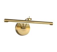 7Degobii Picture Light Dimmable Hard Wired 15.75 Inch Adjustable Swing Arm Brass Wall lights for pictures Led Display light for artwork 7W Warm White