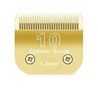 7FC/5FC/4FC/#10/#30/#40 Detachable Pet Dog Clipper Ceramic Pro Blades Set， Compatible for Andis, A5,Compatible for Wahl ，KM10 Series Clippers(10(1.5mm))