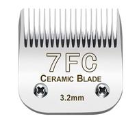 7FC Blade Detachable Pet Clipper Replacement Blades Compatible with A*dis Pet Clipper/Oster A5/W*AHL KM Series Dog Clipper, Detachable Ceramic Blade,1/8-Inch Cut Length (3.2mm)