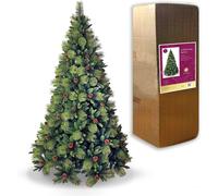7Ft/2.1m Californian Boulder Pine Bushy Look Luxurious Forest Green Artificial Christmas Tree