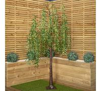 7ft (2.1m) Tall Light up Christmas Willow Tree with 384 Warm White LEDs