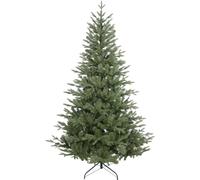 7ft 210cm Artifical Hinged Christmas Tree - 49 Inch Wide Realistic Xmas Tree