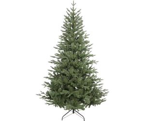 7ft 210cm Artifical Hinged Christmas Tree - 49 Inch Wide Realistic Xmas Tree